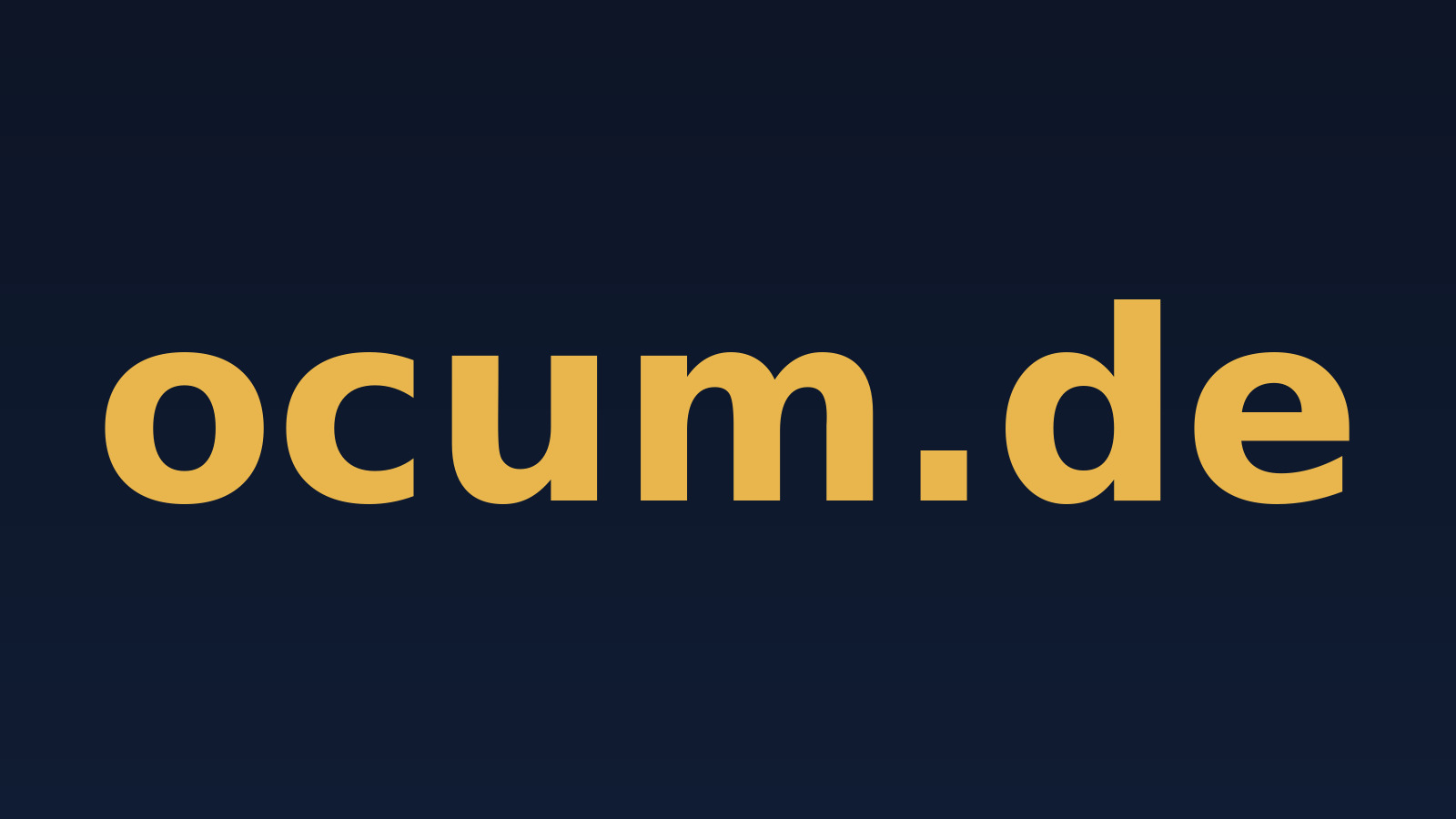 ocum.de – Domain zu verkaufen